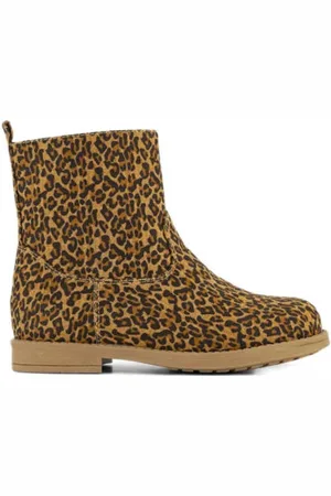 Graceland Enkelboots met panterprint