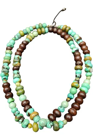 CATHERINE MICHIELS Collier sautoir long turquoise ebene SP2299 Martial