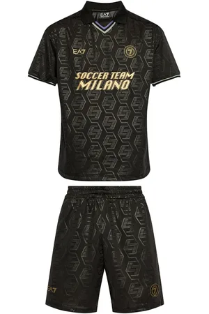 EA7 Soccer Team Milano Set Black