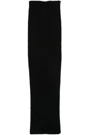 Rick Owens Gonna In Maglia Pillar Skirt Black