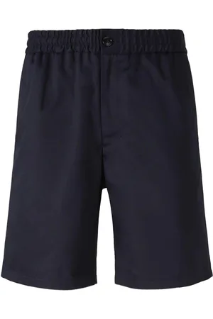 Ami Cotton Satin Bermuda Shorts