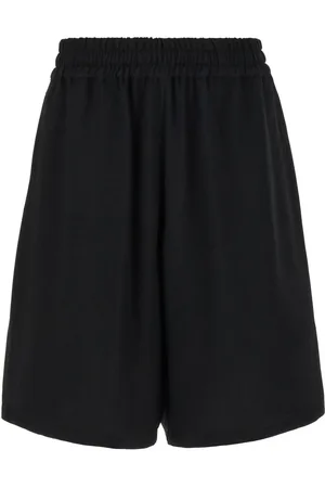 Moschino Black acetate blend bermuda shorts