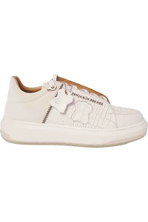 Benjamin Berner Theo Sneakers Wit Theo Crocodile