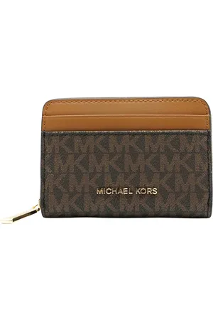 Michael Kors Jet Set Brown Zip Portemonnee