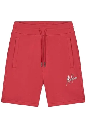 Malelions Split Shorts - Red/Grey