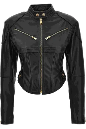 VERSACE Coats Black