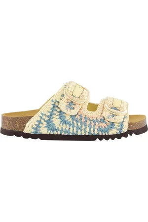 Scholl Dames Noelle Slipper Geel/Blauw