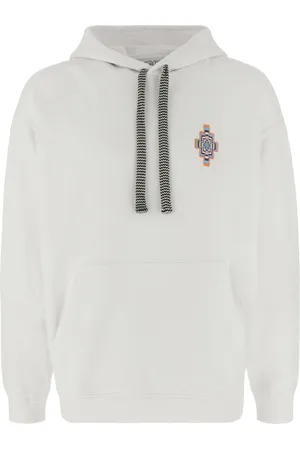 MARCELO BURLON White cotton oversize sweatshirt