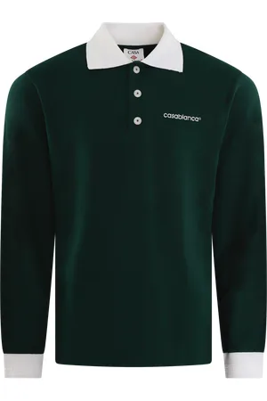 Casablanca Heren Viscose Polo Groen