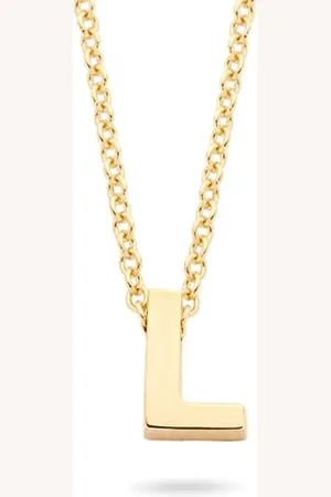 Blush Collier met Hanger 3155YGO_L 14kr Geelgoud met de letter L