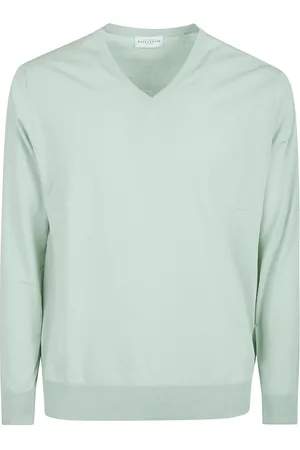 BALLANTYNE Plain Sweater Green
