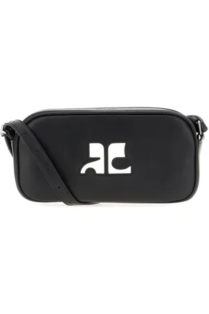 Courrèges Black leather Redition Baguette shoulder bag