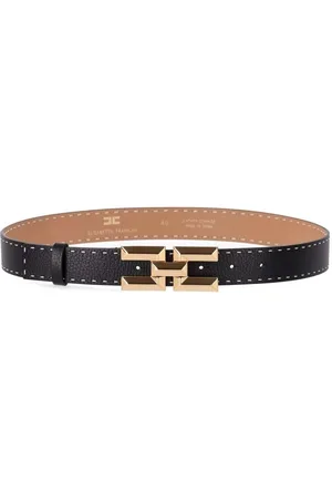Elisabetta Franchi Black High Waist Belt Black