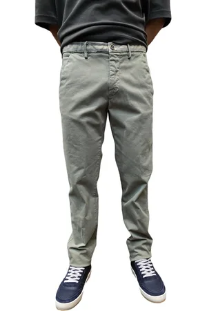 Masons Chino coton stretch Amande Ceinture rayée Torino Winter Homme N4 MBE130 243