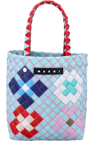 Marni Mini Bag Intreccio Turchese