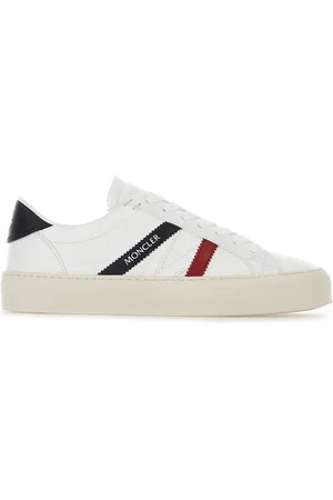 Moncler White leather Monaco 2 sneakers