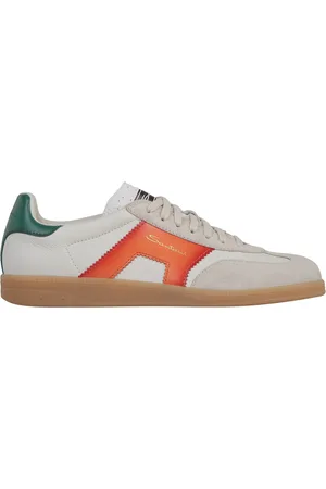 santoni Multicolored Leather Sneakers