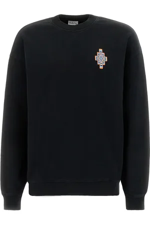 MARCELO BURLON Black cotton oversize sweatshirt