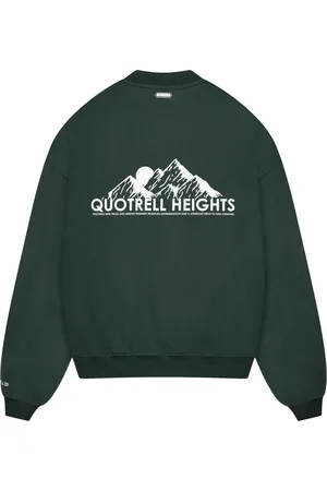 Quotrell Heights Crewneck | Petrol/white