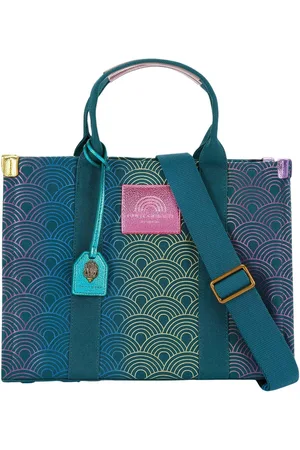 Kurt Geiger Southbank Tote Green Combo Fabric