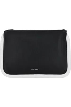 J.W.Anderson Black leather large Bumper-Tube clutch