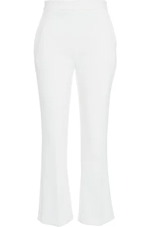 Elisabetta Franchi Cropped crêpe trousers
