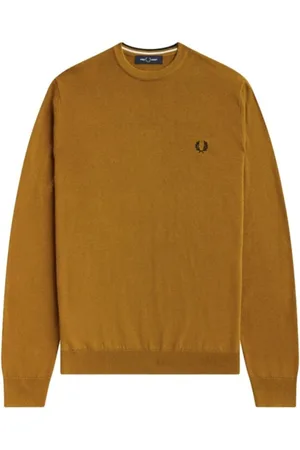 Fred Perry Sweaters Dark Camel