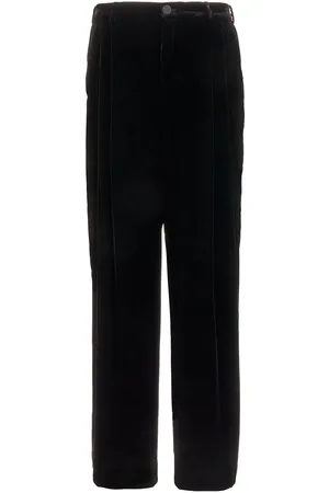 Saint Laurent Black chenille pants