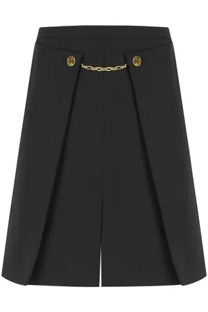 Ganni Twill Black Mini Skirt Black