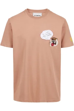 Iceberg Coccio color classic regular fit cotton jersey T-shirt