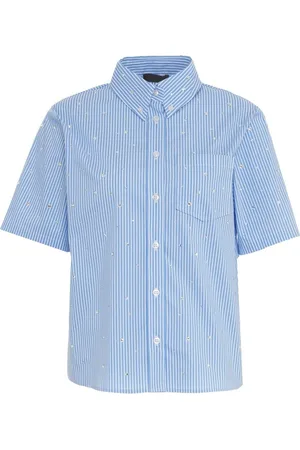 Liu Jo Striped shirt with rhinestones