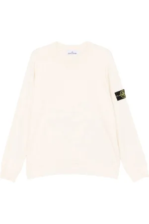 Stone Island Sweaters White