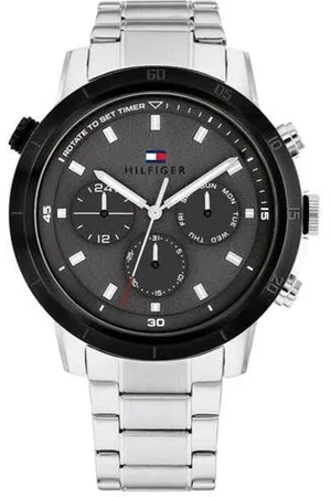 Tommy Hilfiger Heren Horloge TH1792106 Staal met Zwarte Wijzerplaat Troy