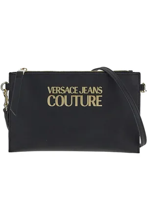 VERSACE Metallic Logo Clutch Bag
