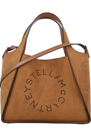 Stella McCartney Tote Cross Body Logo Marrone