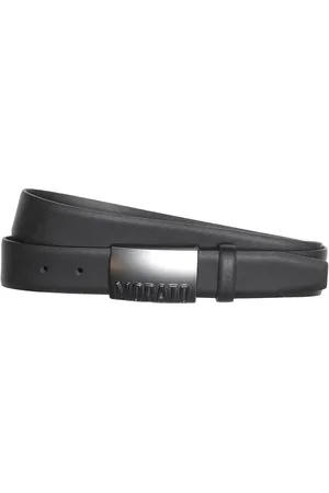 Antony Morato 35MM LEATHER BELT WITH PLAQUE.