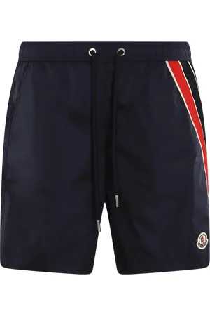 Moncler Heren Tricolour Beachwear Zwart