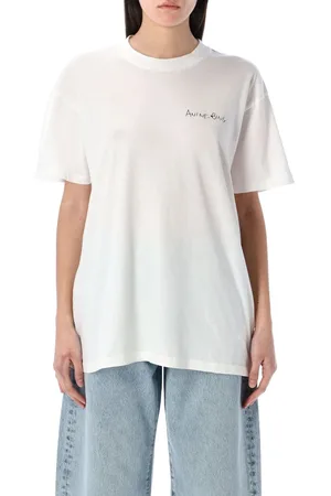 ANINE BING Walker Tee Lyrics Bianco