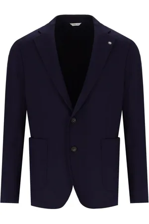 Manuel Ritz Blue Single Breasted Jacket Blue