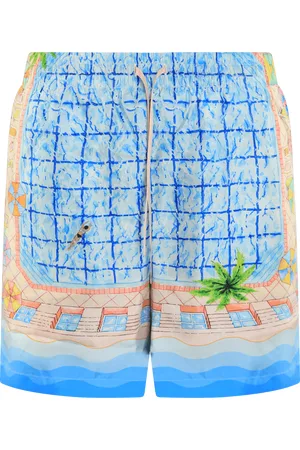 Casablanca Heren Silk Shorts With Drawstrings