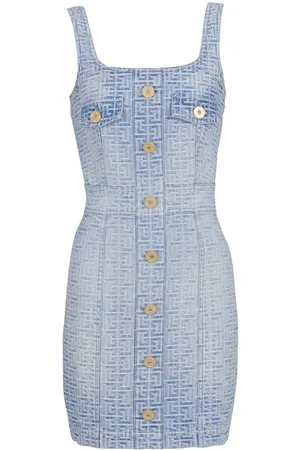 Balmain Dresses Blue