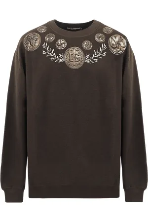 Dolce & Gabbana Heren Coin Print Inside-out Bruin