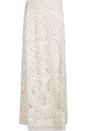 P.A.R.O.S.H. Nixie Long Skirt White