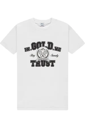 In Gold We Trust The Tennis Tee White