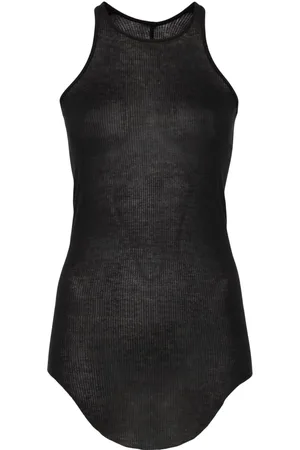 Rick Owens Basic Rib Tank Black