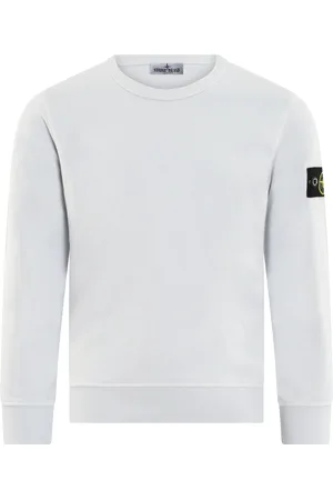Stone Island Kids Logopatch Crew Neck Sky Blue