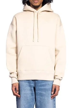 Ami BOXY EMBOSSED HOODIE GINGER