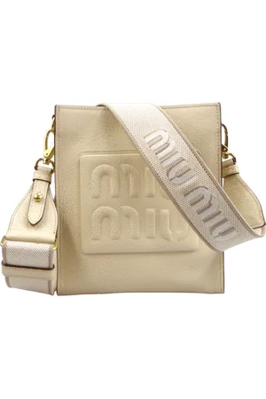 Miu Miu Crossbody Bag in Pelle Madras Beige