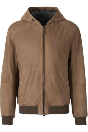 CANALI Suede Hooded Jacket
