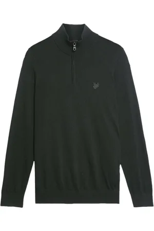 Lyle & Scott Tonal Eagle Merino Quarter Zip Jumper